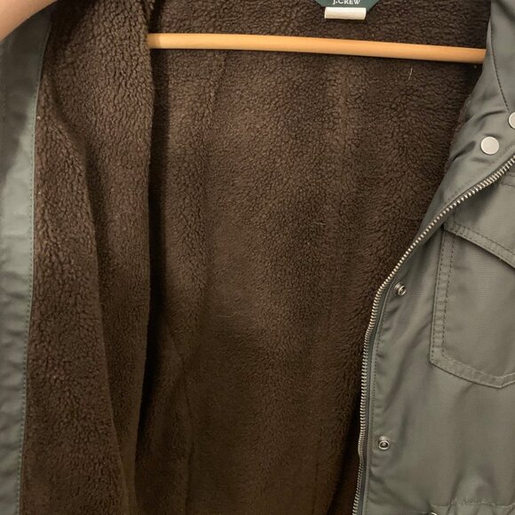 J.Crew dark green field jacket / parka - Picture 5 of 7